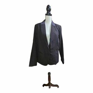NWT DKNYC City Suiting Black Blazer Size 14